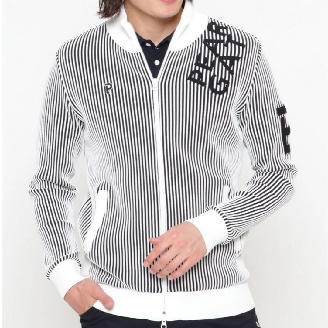 【新品】パーリーゲイツ　フルジップアップニットジャケット　トップス　カーディガン WEB限定】SHIPS any:〈洗濯機可能〉ジップアップ ニット ブルゾン