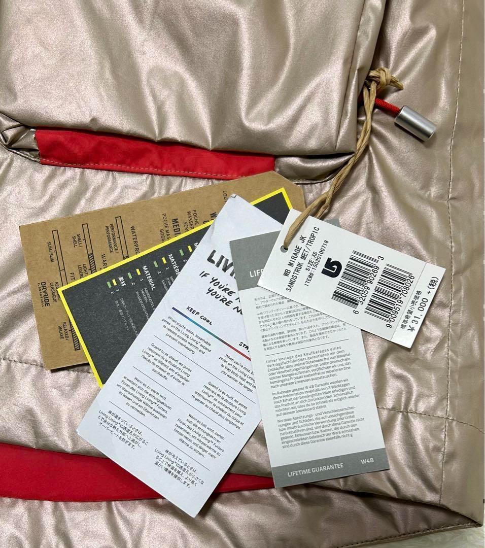 未使用】バートン BURTON MIRAGE ジャケット XS サンド