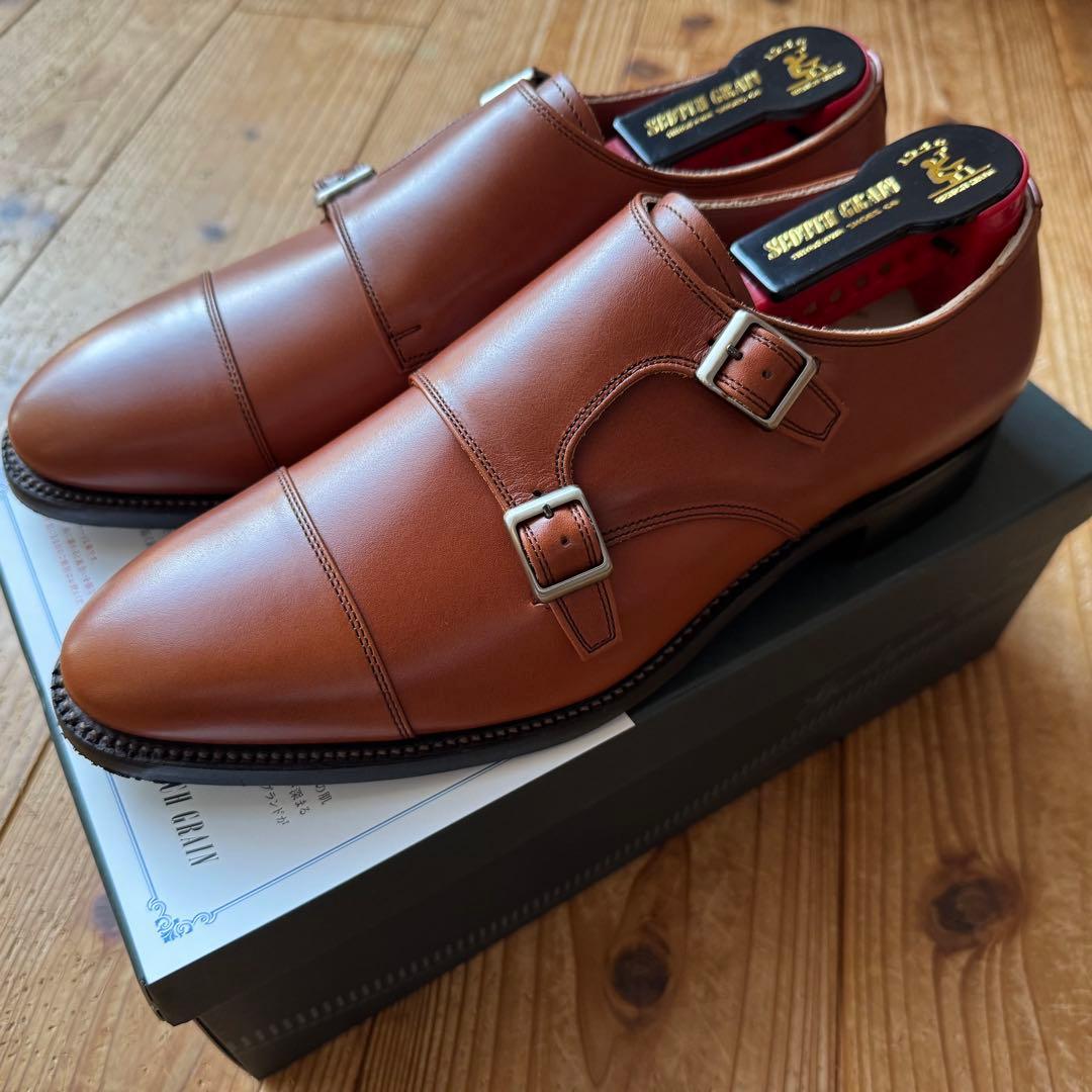 新品未使用 スコッチグレイン アノネイ クロムフリー ダブルモンク