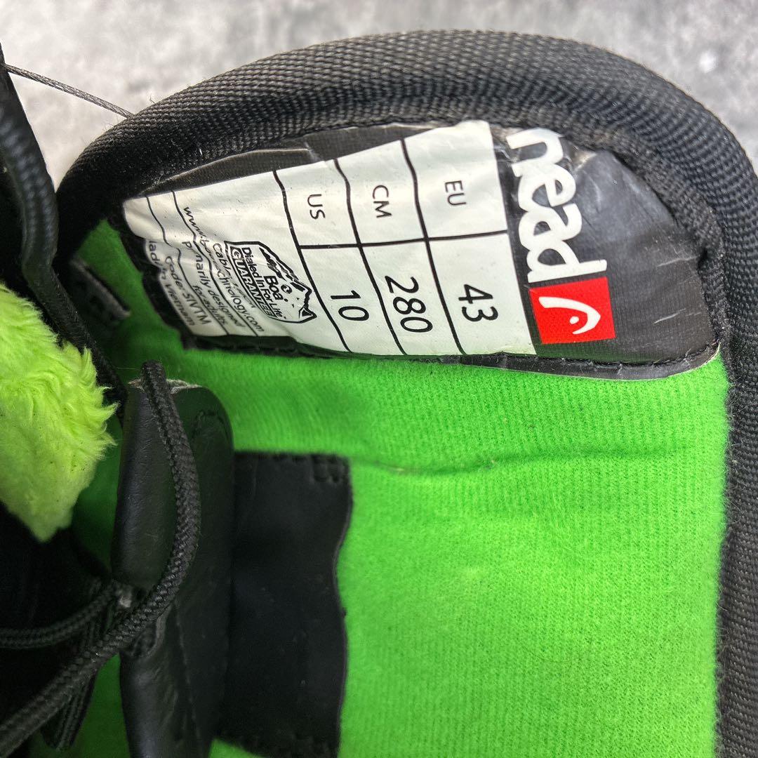 msさま ヘッド ボア ブラック グリーン スノーボード ブーツ 28cm