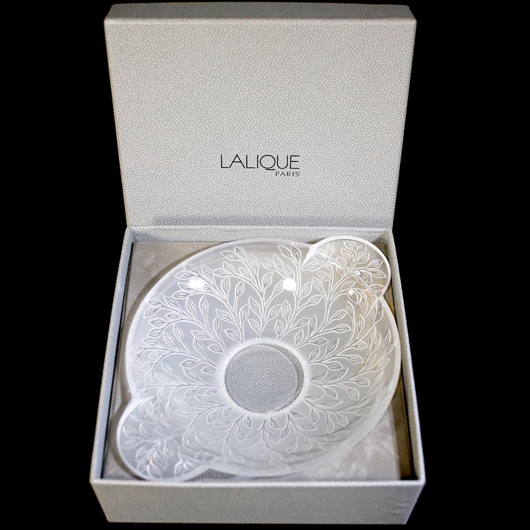 極美品 送料込】ラリック クリスタル ボウル シェブレフォイユ LALIQUE