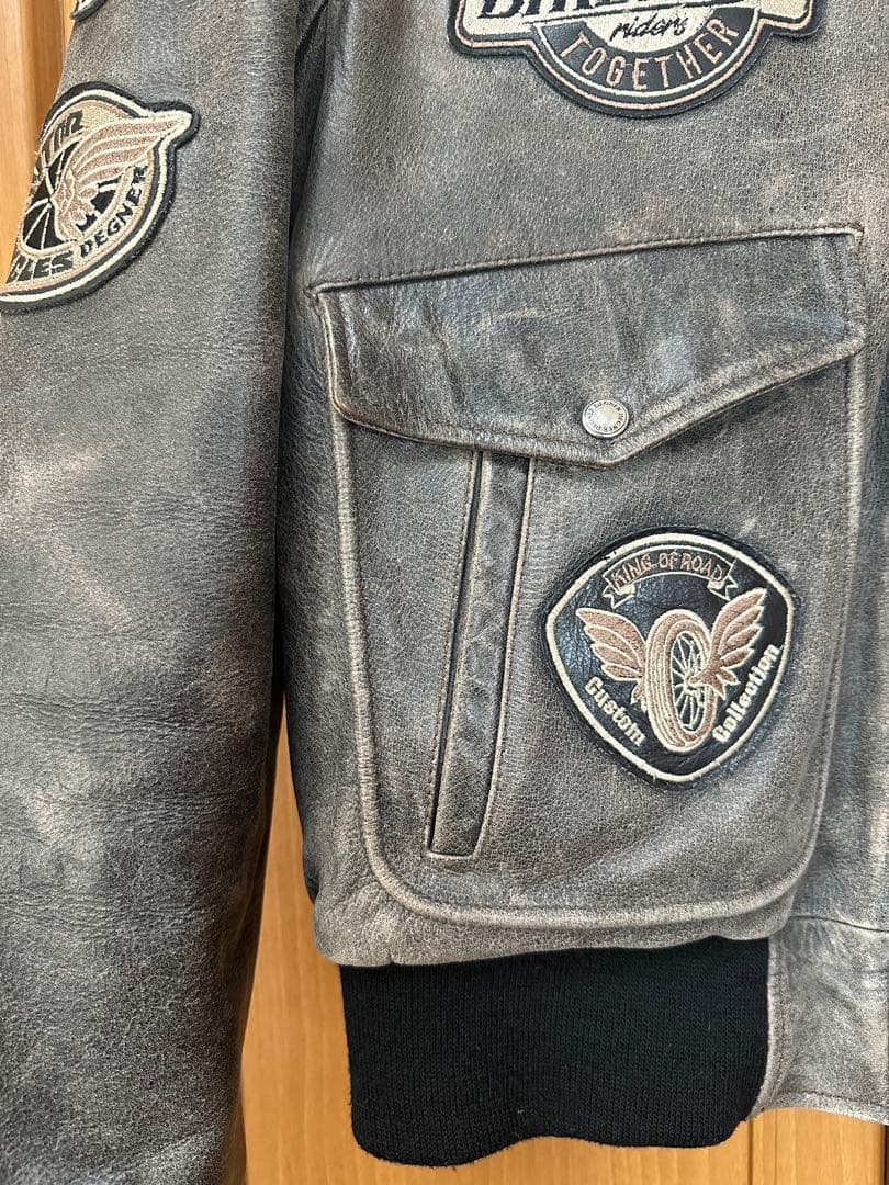 エンピー豆様専用 デグナー レザージャケットG-1タイプ XL ブラウン