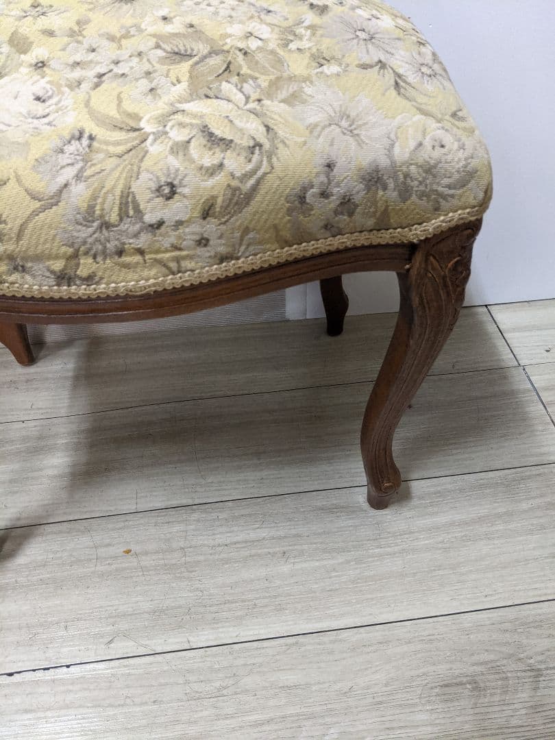 アンティーク スツール ネコ脚 オットマン クラシック ロココ