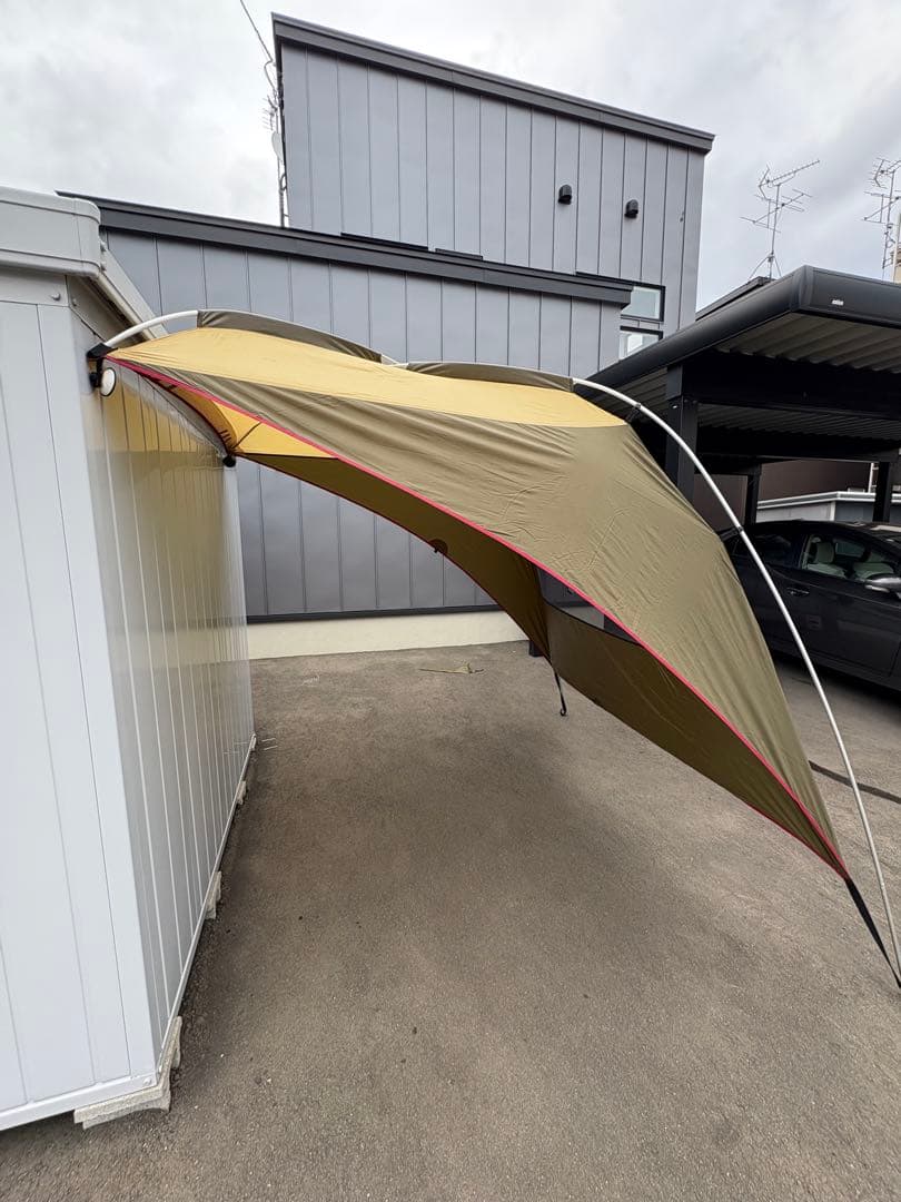 Ogawa カーサイドタープAL 5回ほど使用 袋は紛失につきコールマン使用