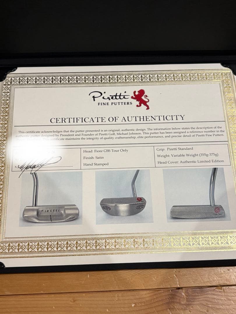 未使用 2021年製 ピレッティ GSS パター フィオーレ 笹生優花モデル