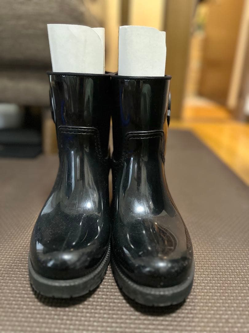 MONCLER ブラック レインブーツ size 39