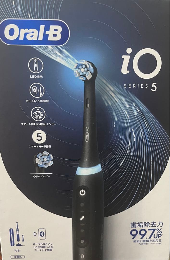 Oral-B iOシリーズ5 マットブラック 本体 Oral-B iO Series 5 Rechargeable Electric Toothbrush, Matte Black