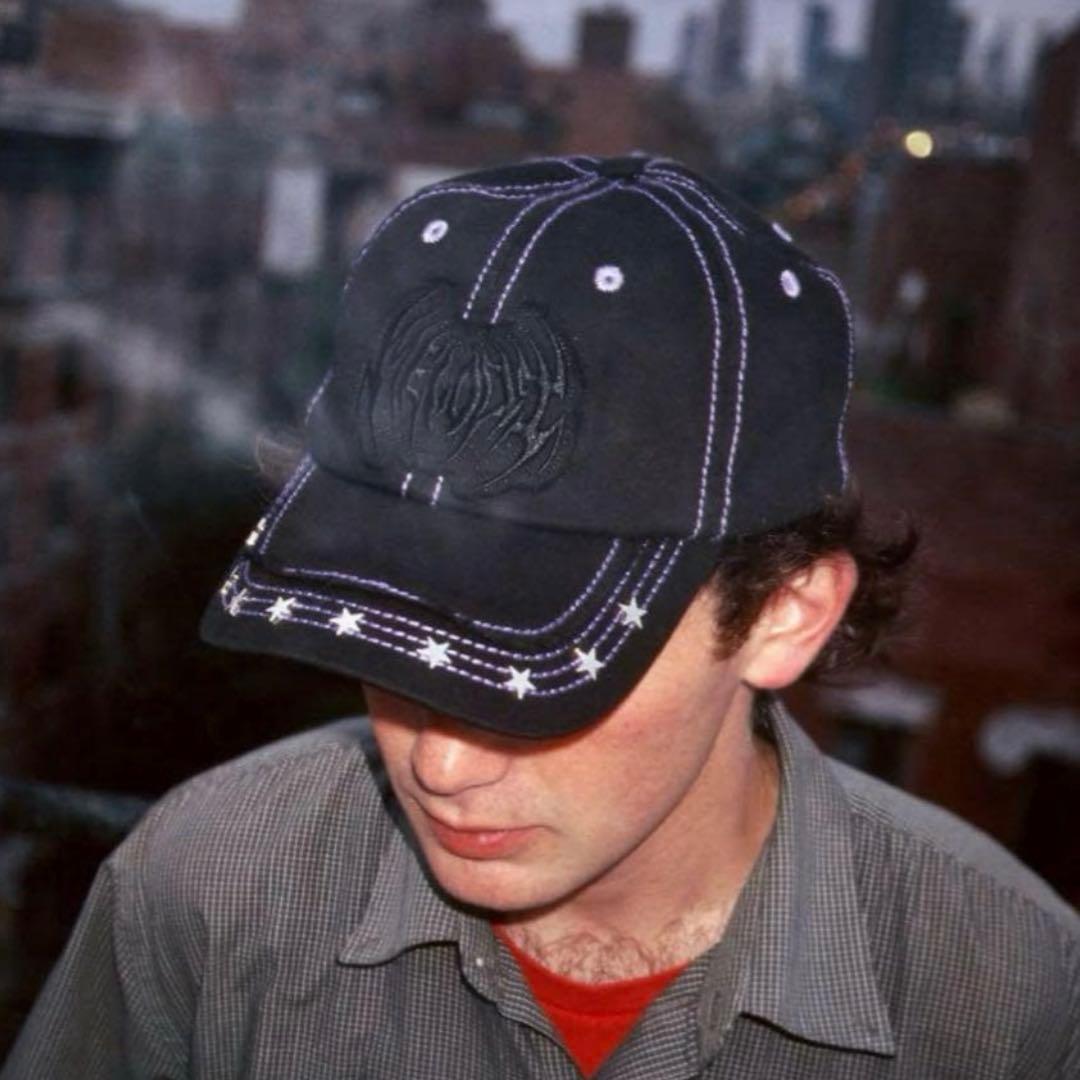 ec melodi キャップ 黒紫 - メルカリ