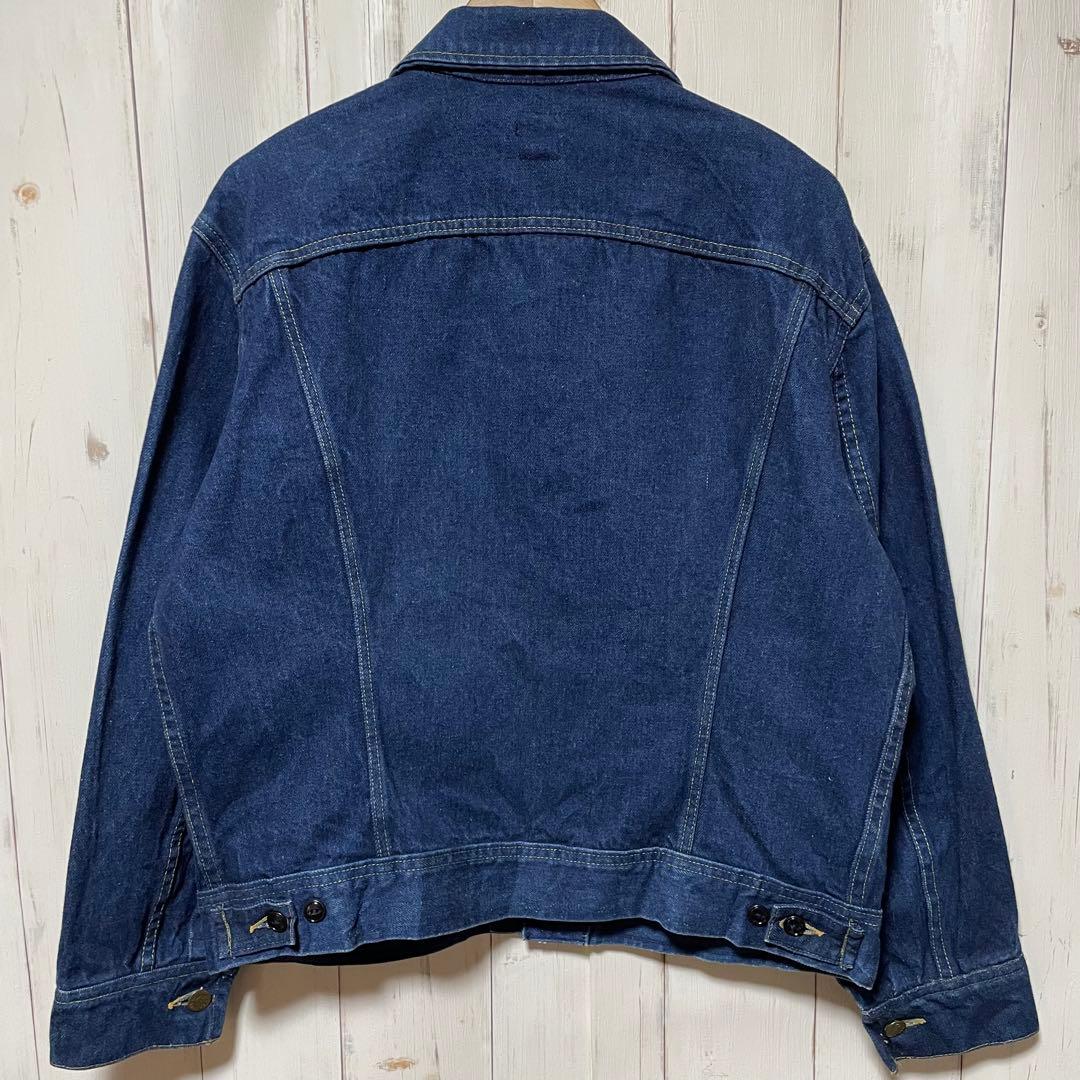 80s USA製 Lee 濃紺 ヴィンテージ デニムジャケット 44 L XL - メルカリ