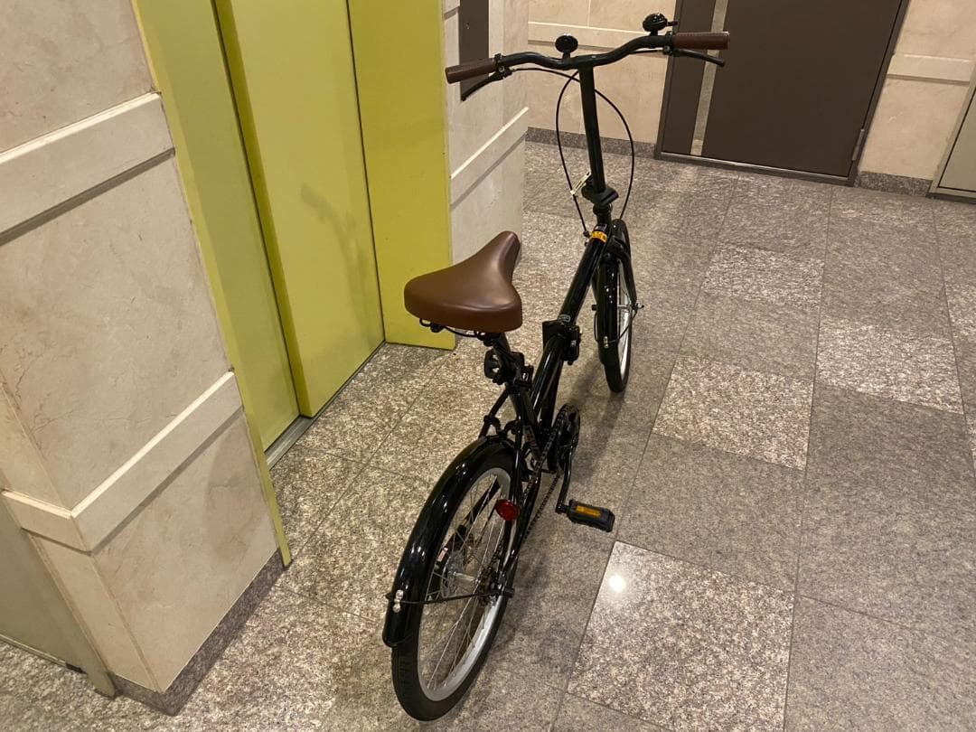 船橋直接引渡のみ】 折りたたみ自転車 ブラック 20型 軽量 ミニベロ