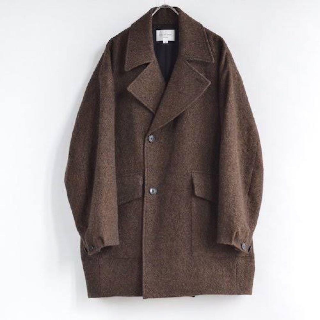 スティルバイハンド】ウールラペルドコクーンコート/メンズオーバー