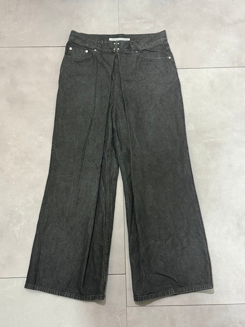 JOHN LAWRENCE SULLIVAN リジッドデニムワイドパンツ 48 JOHNLAWRENCESULLIVAN - 【残りわずか】Rigid Denim Wide Pants(MEN
