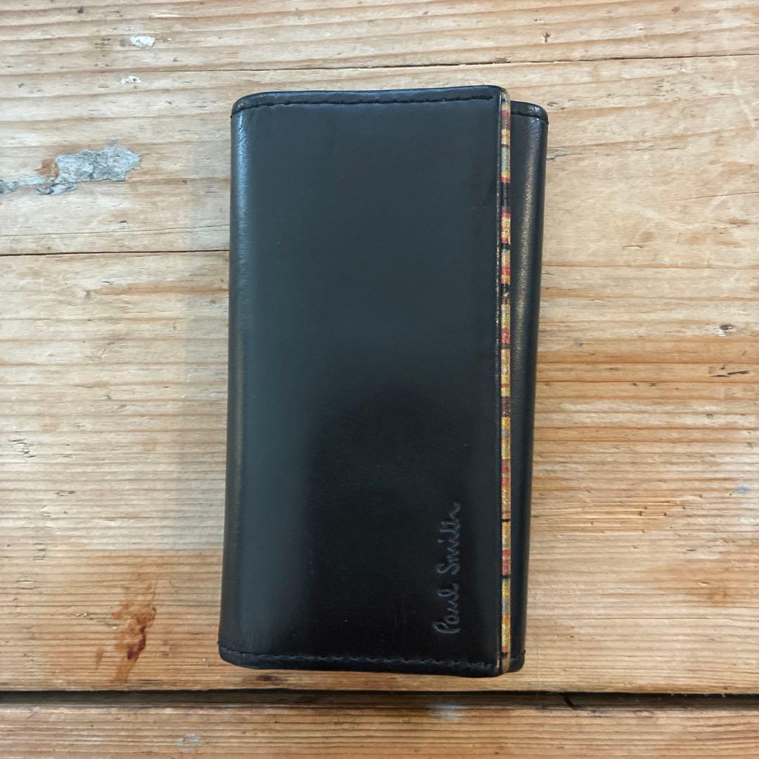 Paul Smith ブラックレザーキーケース - メルカリ