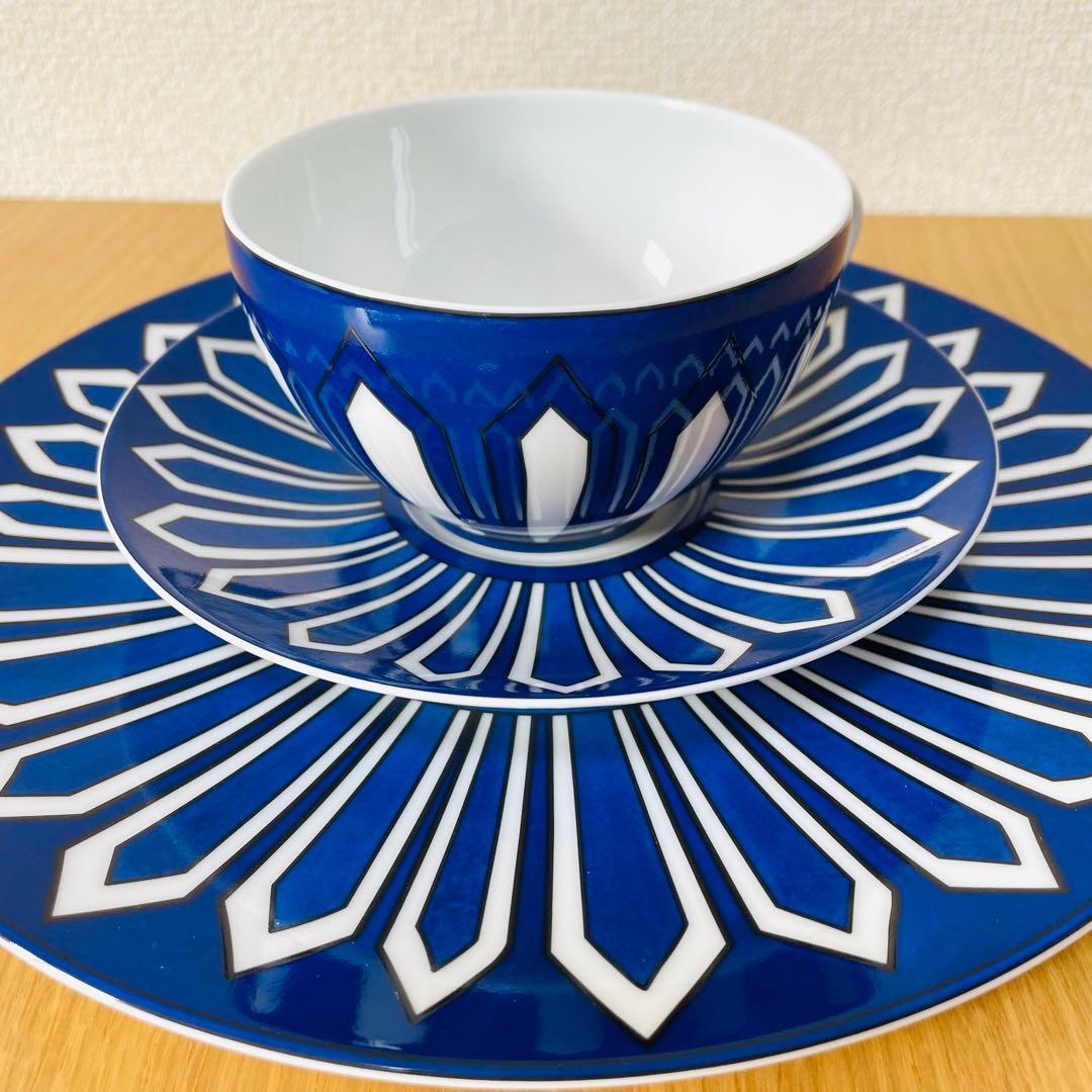 廃盤 美品】エルメス ブルーダイユール ディナープレート 27cm - メルカリ