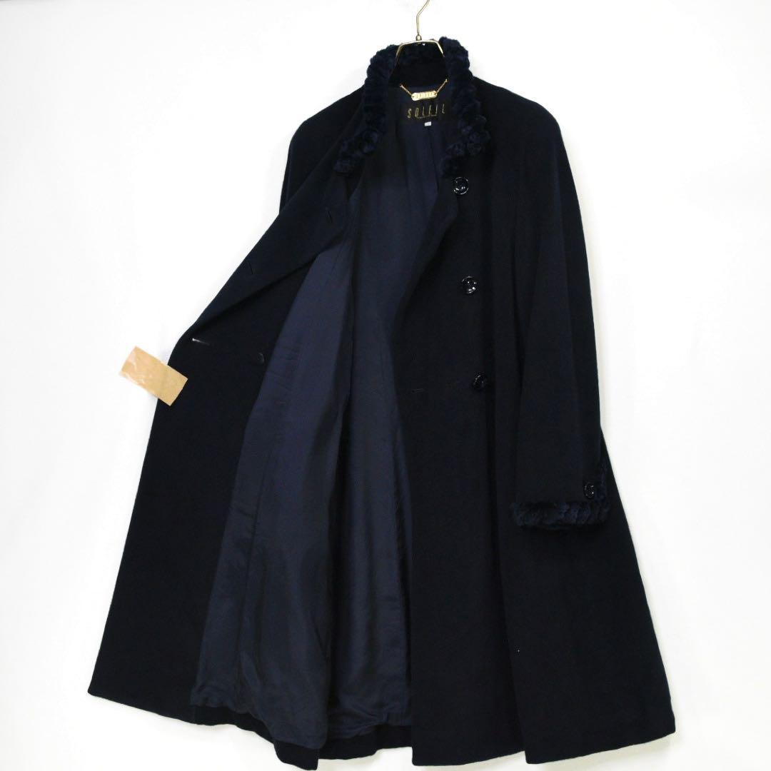 Soleil ソレイユ 三陽商会 マキシ ロングコート アンゴラ75% M - メルカリ