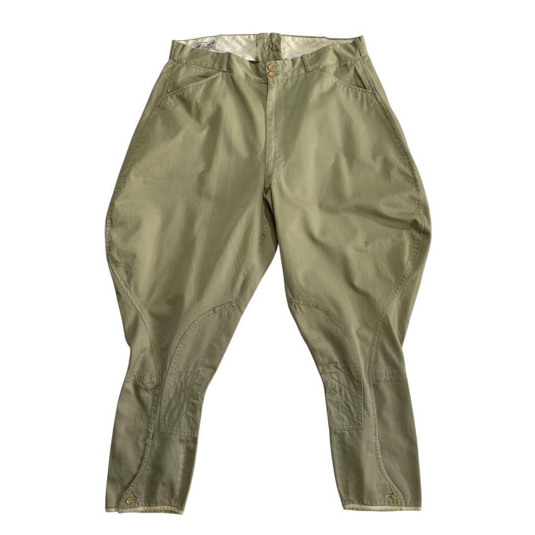 50s 60s USA製 チノ ジョッパーズパンツ ベージュ カーキ 古着 60s 米軍 US ARMY ミリタリー 8.2oz コットン チノ パンツ