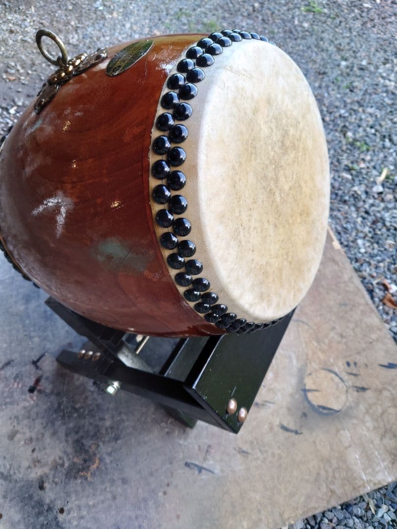 和太鼓.9寸ケヤキくり抜き胴