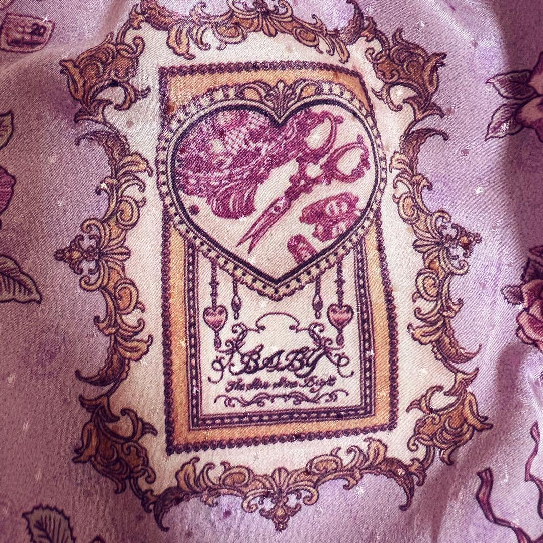 美品】BABY, ジャンパースカート＆リボンバレッタ ラベンダー JSK