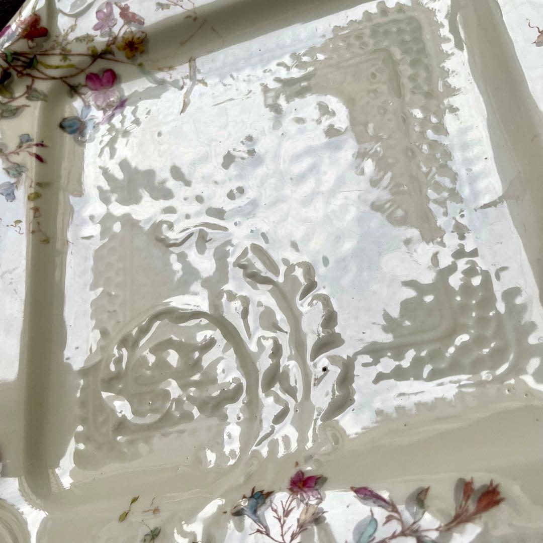 希少レア美品】マジョレルナンシー×リュネヴィル隅切り角皿Bフランス