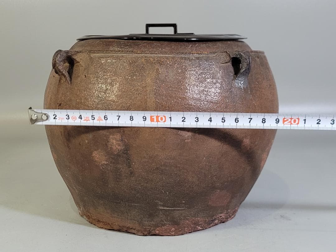 茶道具 南蛮 四耳壷 水指 古美術 DT443 茶道具 南蛮 四耳壷 水