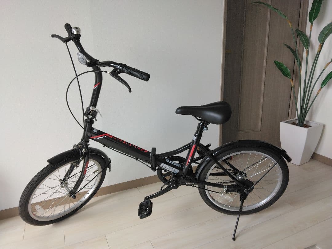 キャプテンスタッグ折りたたみ自転車クエント20インチブラック取説付