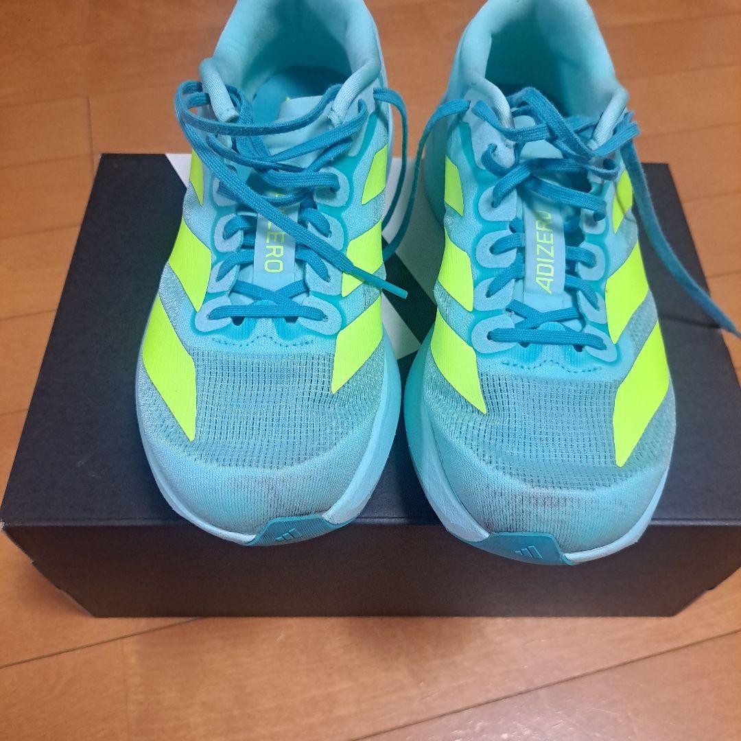 ADIZERO EVOSL アディゼロ エボSL レディース アクア/イエロー - メルカリ