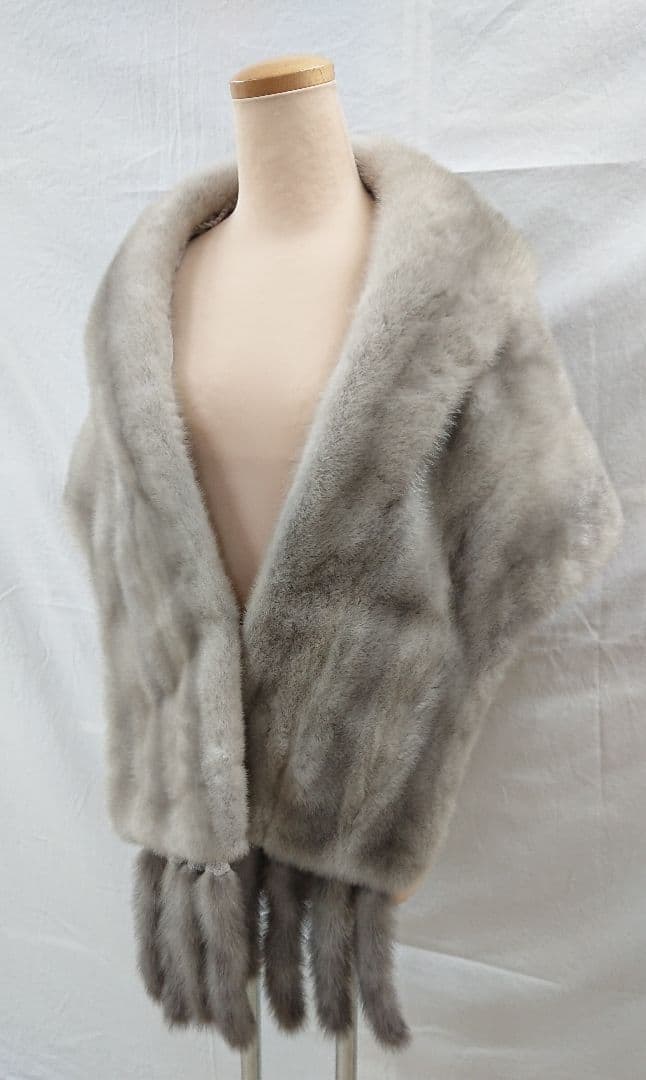 高級】Sapphire Mink ミンクファーショール サファイアミンク 品格