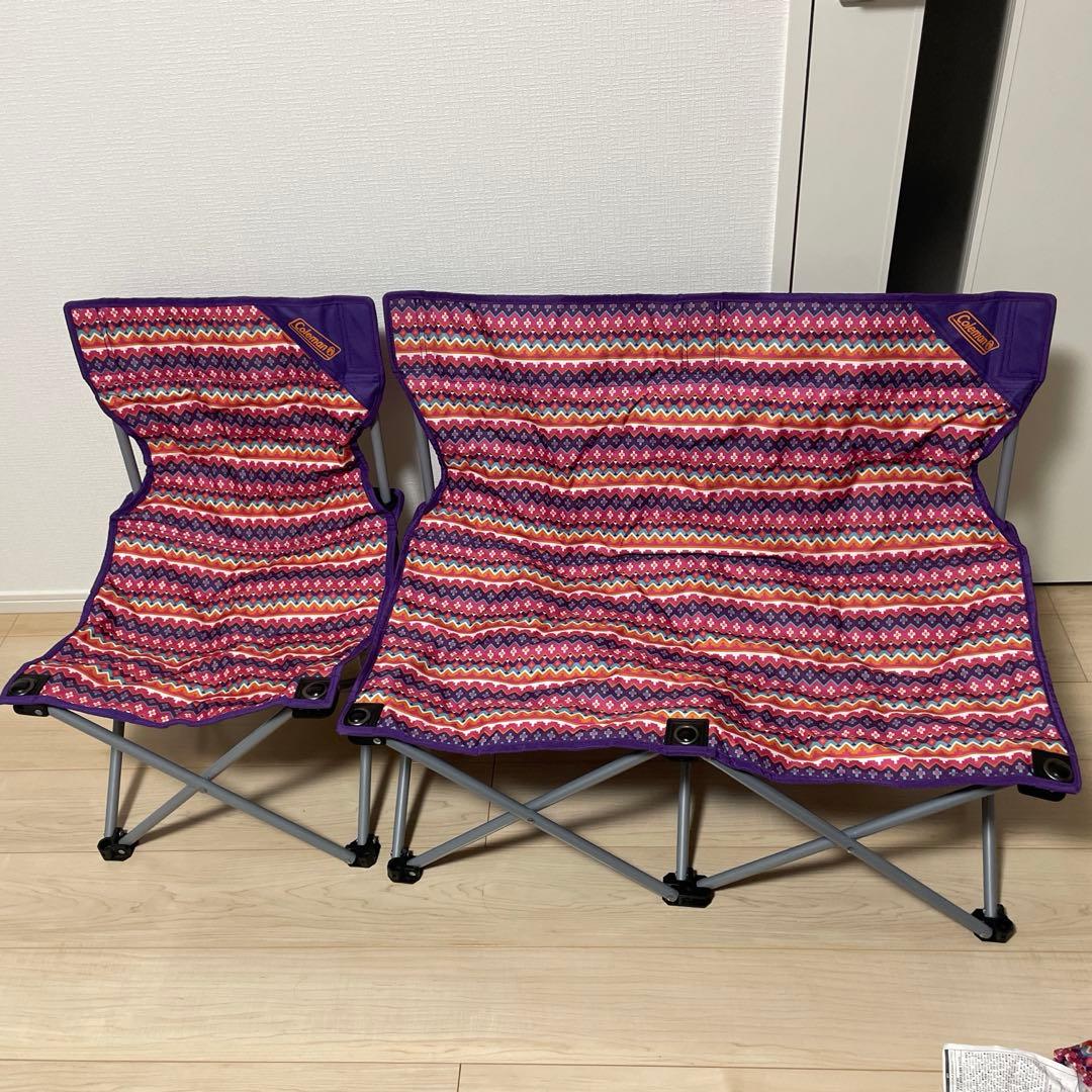 Coleman 折りたたみチェアセット　 フェスウェーブピンク　中古品 Coleman 折りたたみチェアセット フェスウェーブピンク 中古品 - メルカリ