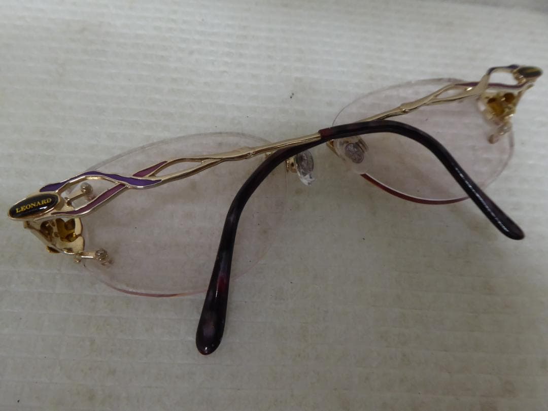 LEONARDレオナール K18刻印 度入り眼鏡 135 LEO16M D2-A - メルカリ