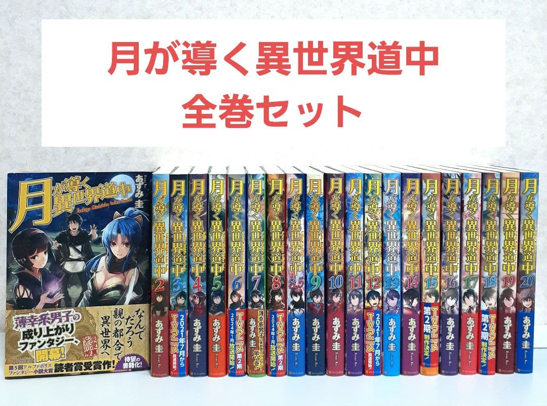 月が導く異世界道中　1~20+8.5　全巻セット　ライトノベル　ラノベ 月が導く異世界道中 1~20+8.5 全巻セット ライトノベル ラノベ
