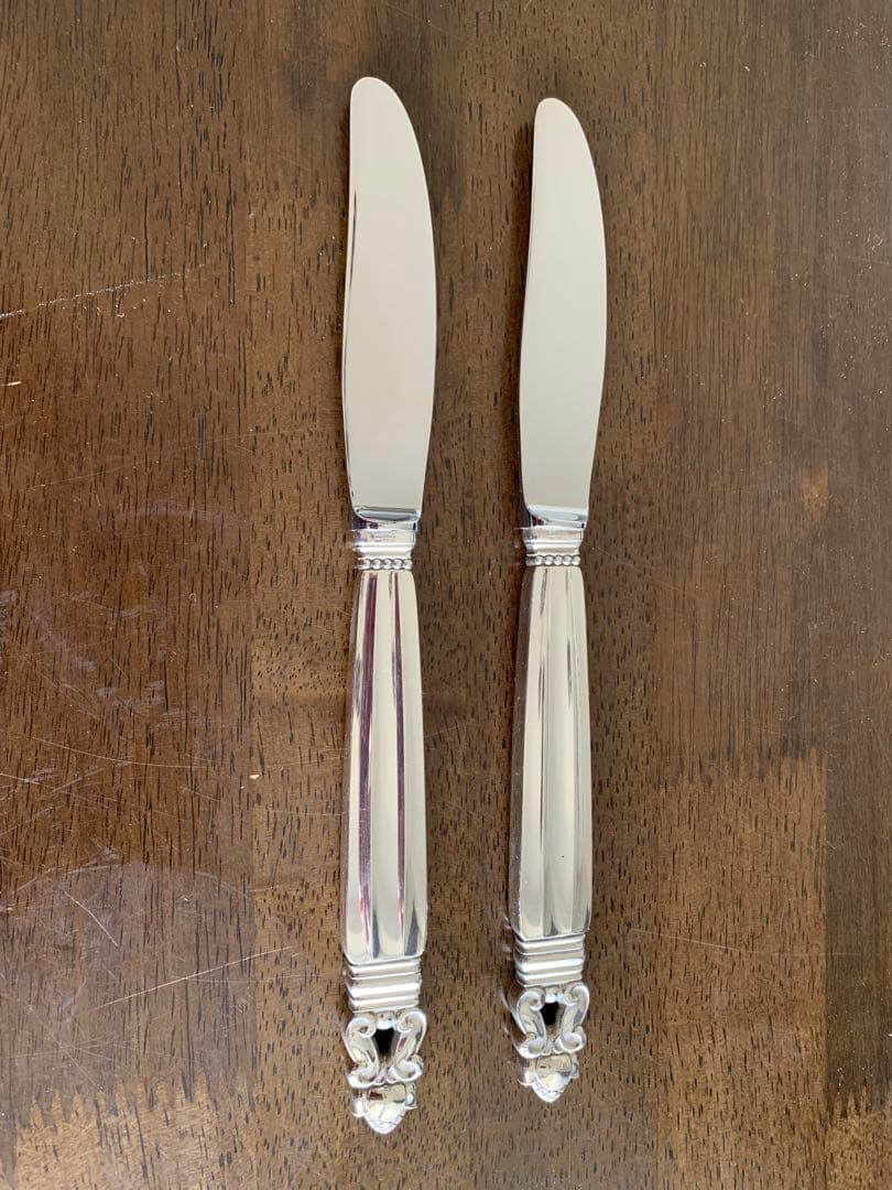 ジョージジェンセン エコーン ACORN ランチョンナイフ スターリング