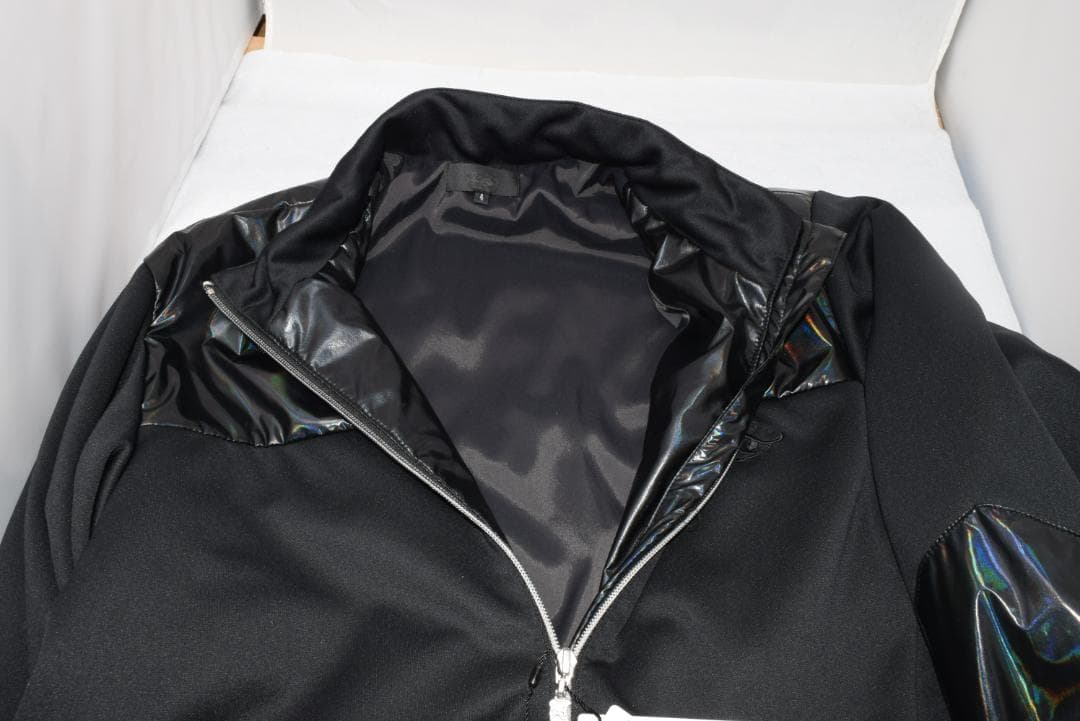 新品☆ダンスウィズドラゴン ホログラム タフタ ブルゾン☆黒＆