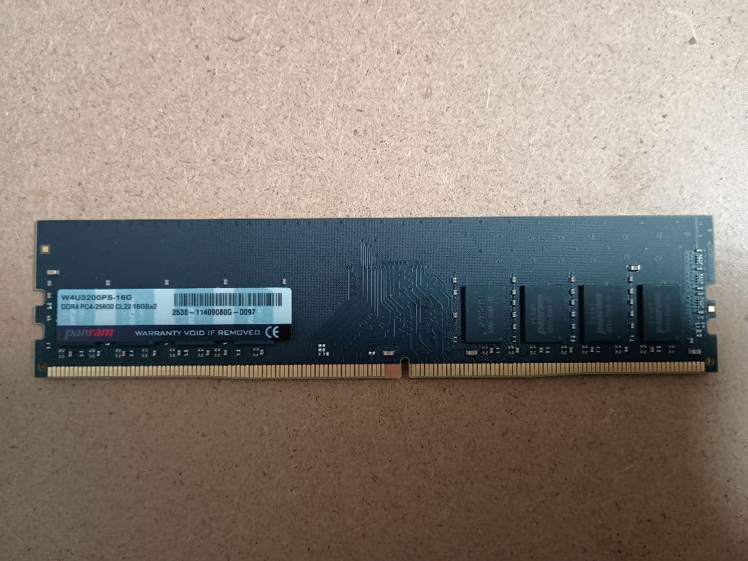 Panram DDR4-3200 16GBx1枚 デスクトップ用 CFD、デスクトップ向けDDR4-3200メモリーの16GB/8GBモデル - 価格.com