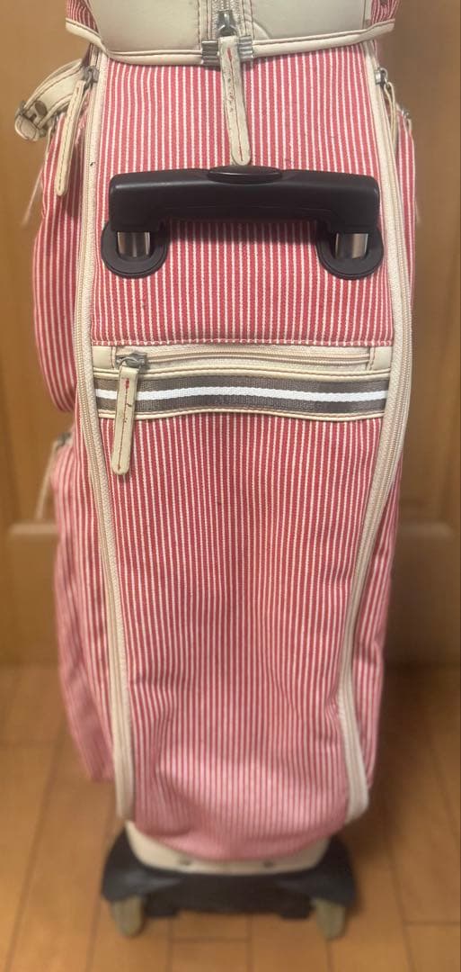 アディダス キャスター付き ゴルフ キャディバック ヒッコリー生地