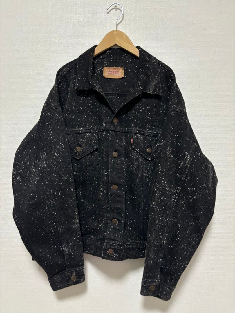 希少 80's Levi's ギャラクティックウォッシュ デニム ブラック XL