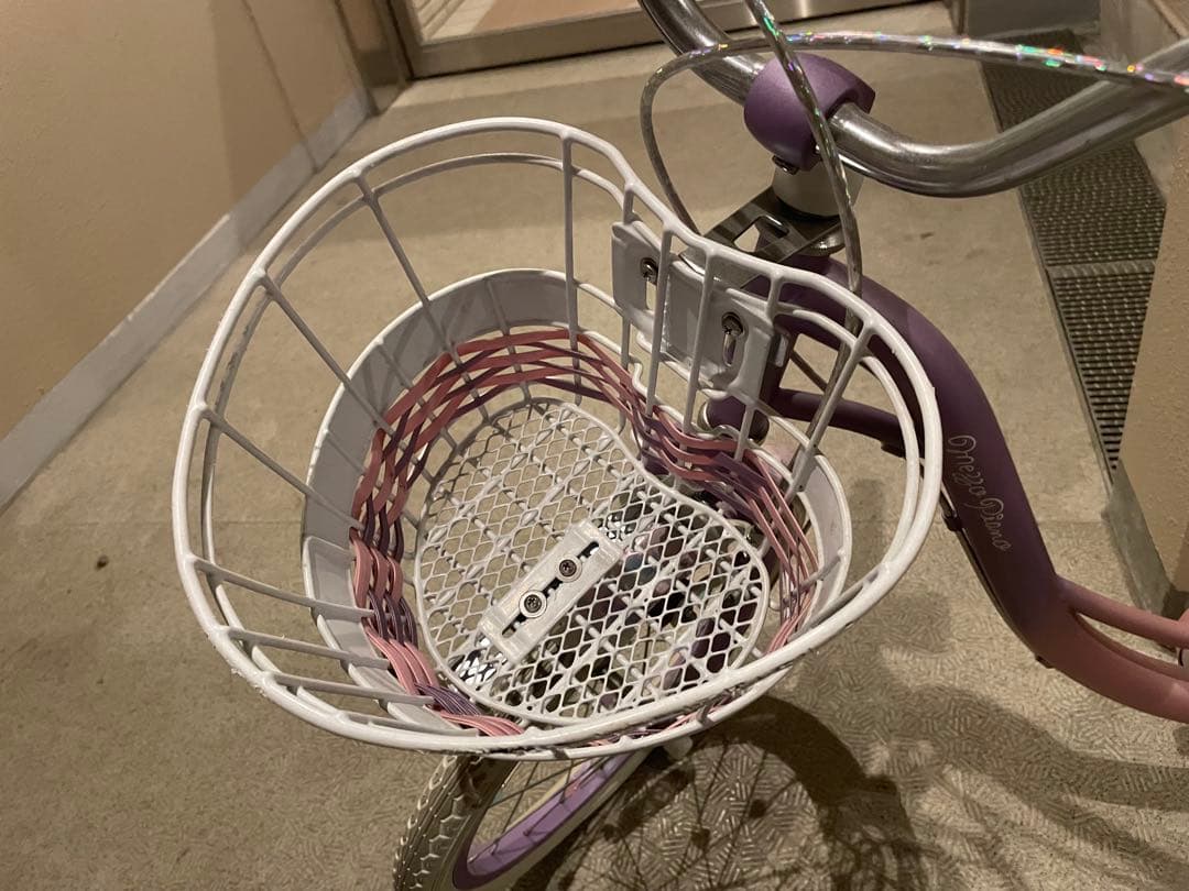 屋内保管/対面取引】Mezzo Piano 子供用自転車 パープル/ピンク