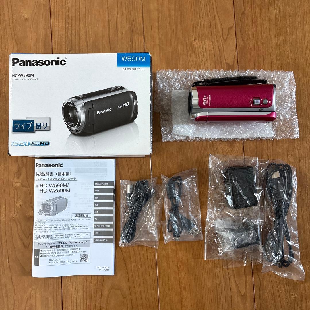 Panasonic HC-W590M ピンク ビデオカメラ本体 概要 デジタルハイビジョンビデオカメラ HC-W590M | デジタルビデオ