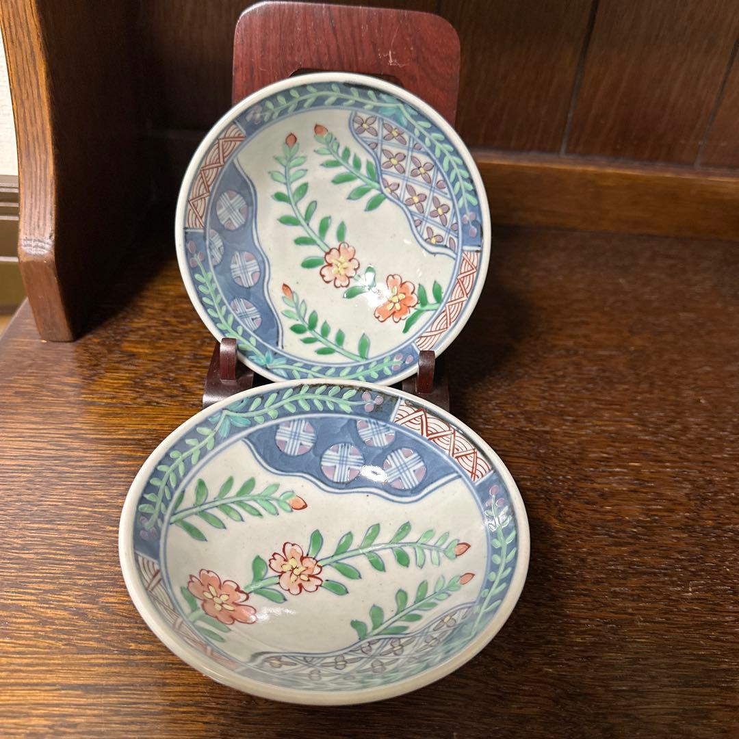 新品未使用. 佐藤走波(五代67歳). 染錦、辻ヶ花文 五代佐藤走波作 染錦辻ヶ花文 【大阪府河内長野市】 ｜骨董品買取 緑和堂