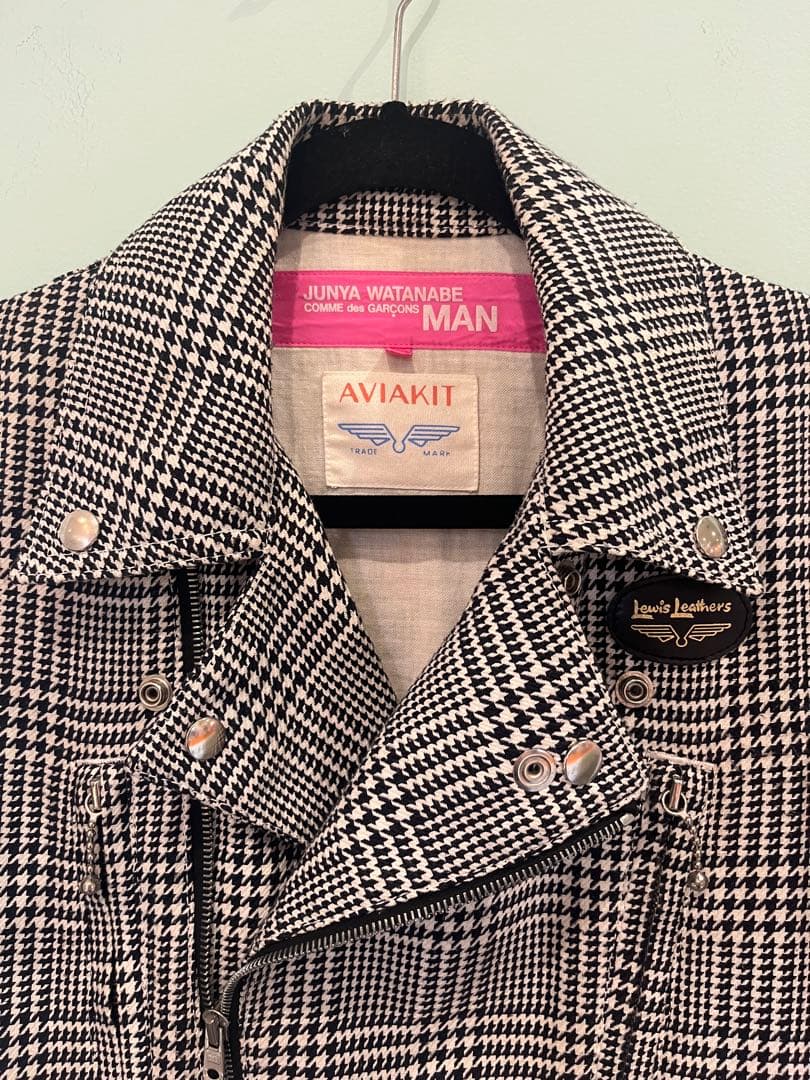 ジュンヤワタナベ マン ピンク コムデギャルソン × ルイスレザー