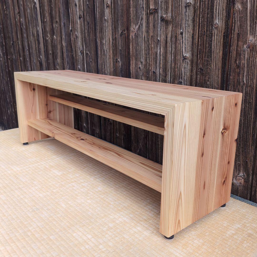 杉古材リメイク 分厚いラック テーブル ベンチ テレビ台 飾り台などに