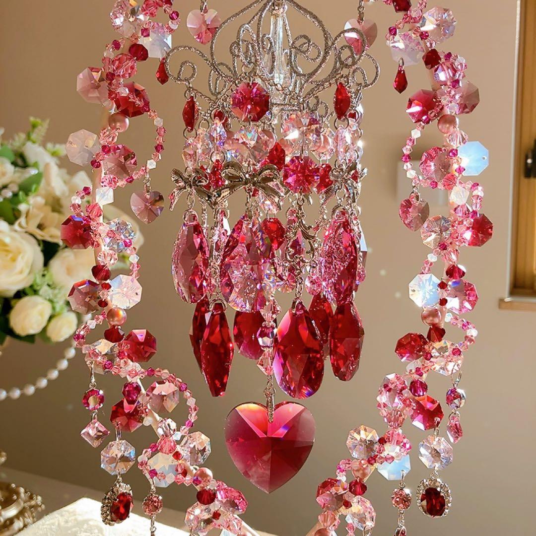 ☆かおmama☆様♡*.スワロフスキー♡シャンデリア付きスタンドサン