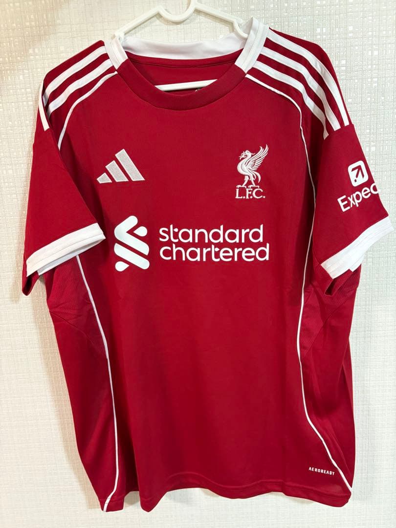 リバプールFC 25/26 ホーム ユニフォーム　フィルジル・ファン・ダイクXL リバプール 25-26 ホーム 長袖 ユニフォーム No.4 フィルジル・ファン