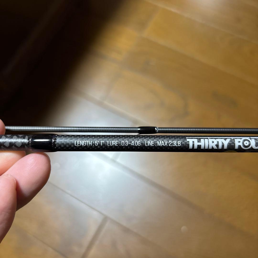 超美品:THIRTY FOUR SFR-51 アジングロッド5´1