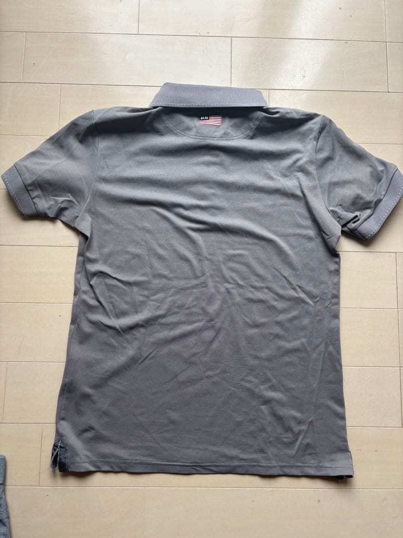 超美品 BRIEFING サイズM グレー ポロシャツ