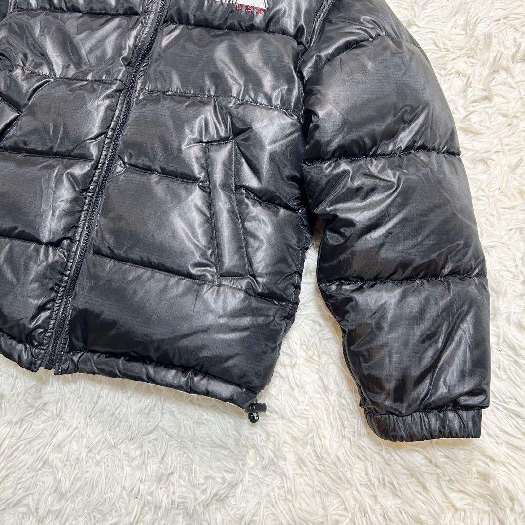 美品 ファーストダウン ダウンジャケット リバーシブル 黒 白 肉厚