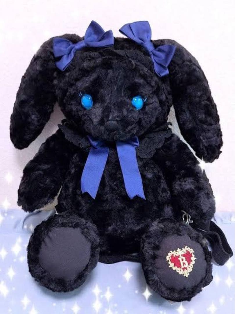 ぷ*む様 うさくみゃ リュック 黒 Usakumya Rucksack Mini Mini (2024 2nd release) (black) by Baby