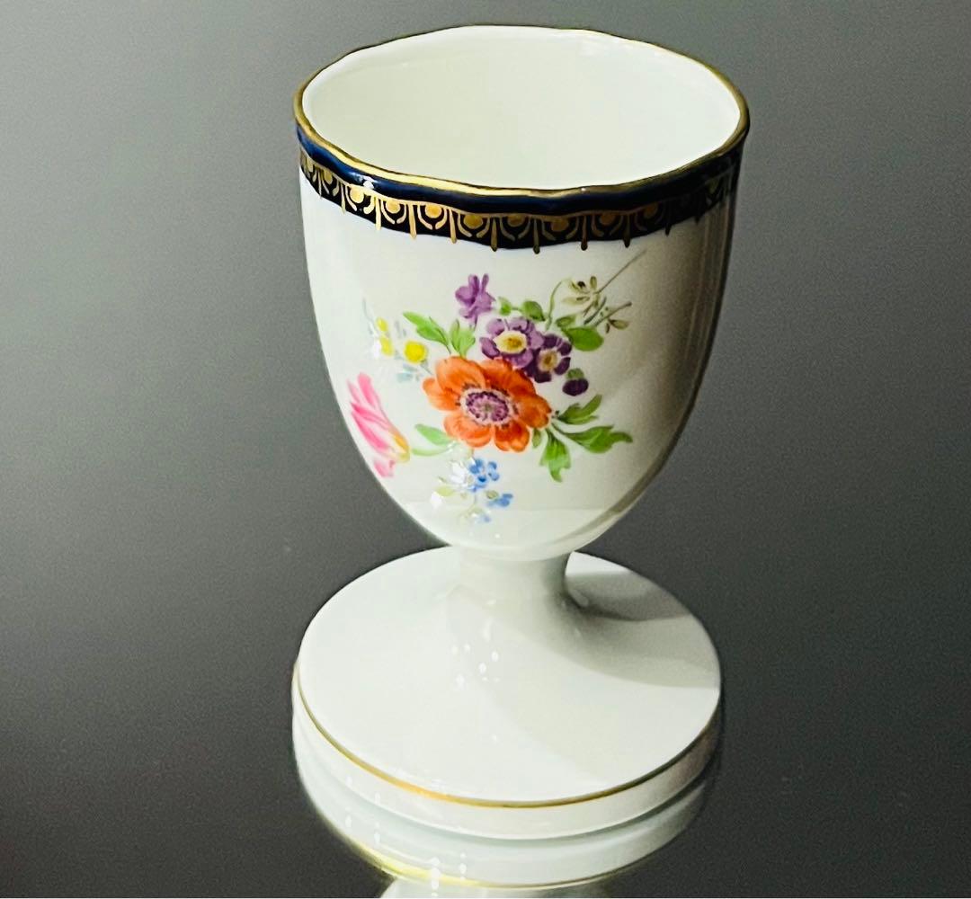 Meissen マイセン/※1級品 Aカンテ 金彩フラワー エッグスタンド C