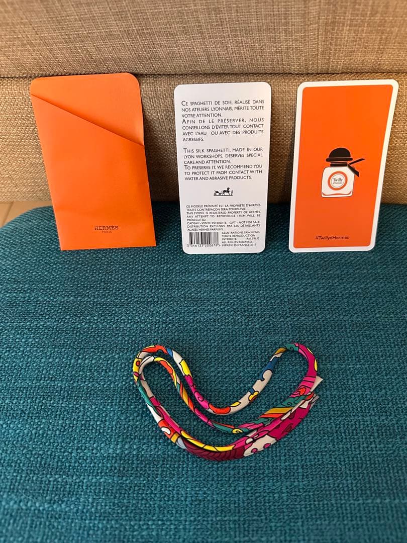 新品未使用 HERMES ツイリードゥエルメス スパゲッティ シルクリボン