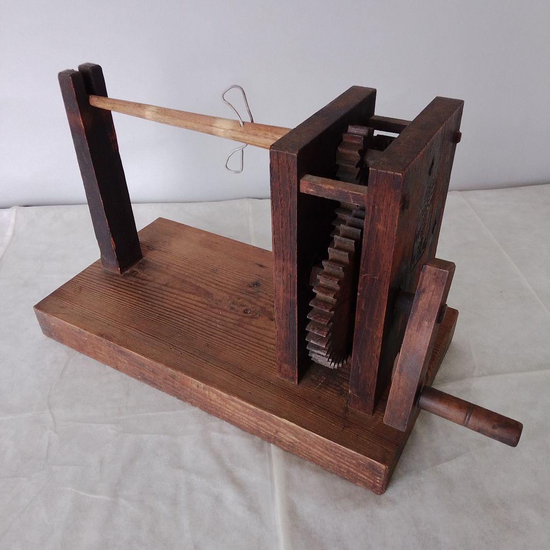 木製 座車(大枠用) アンティーク 木製機械装置 昭和 レトロ 骨董