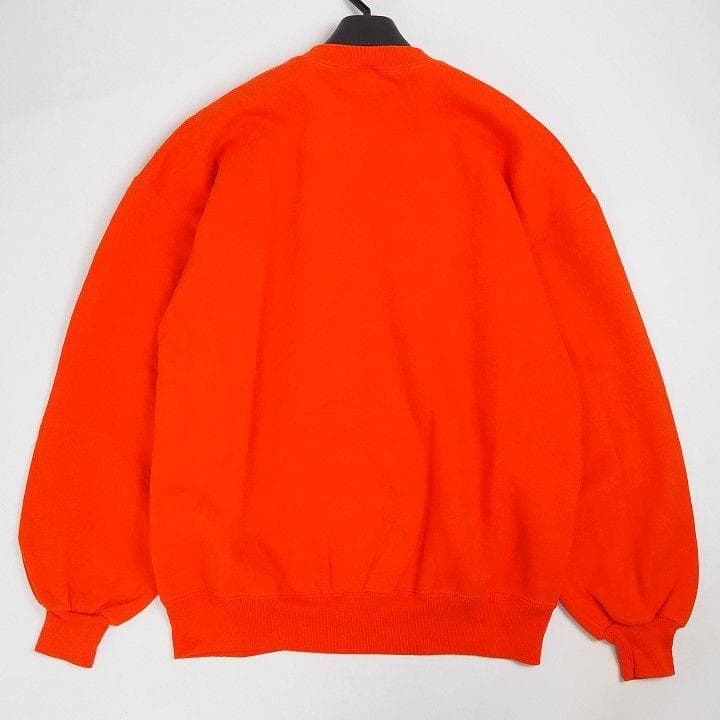 USA製】90s ラッセル 無地スウェット オレンジ XL ビッグサイズ - メルカリ